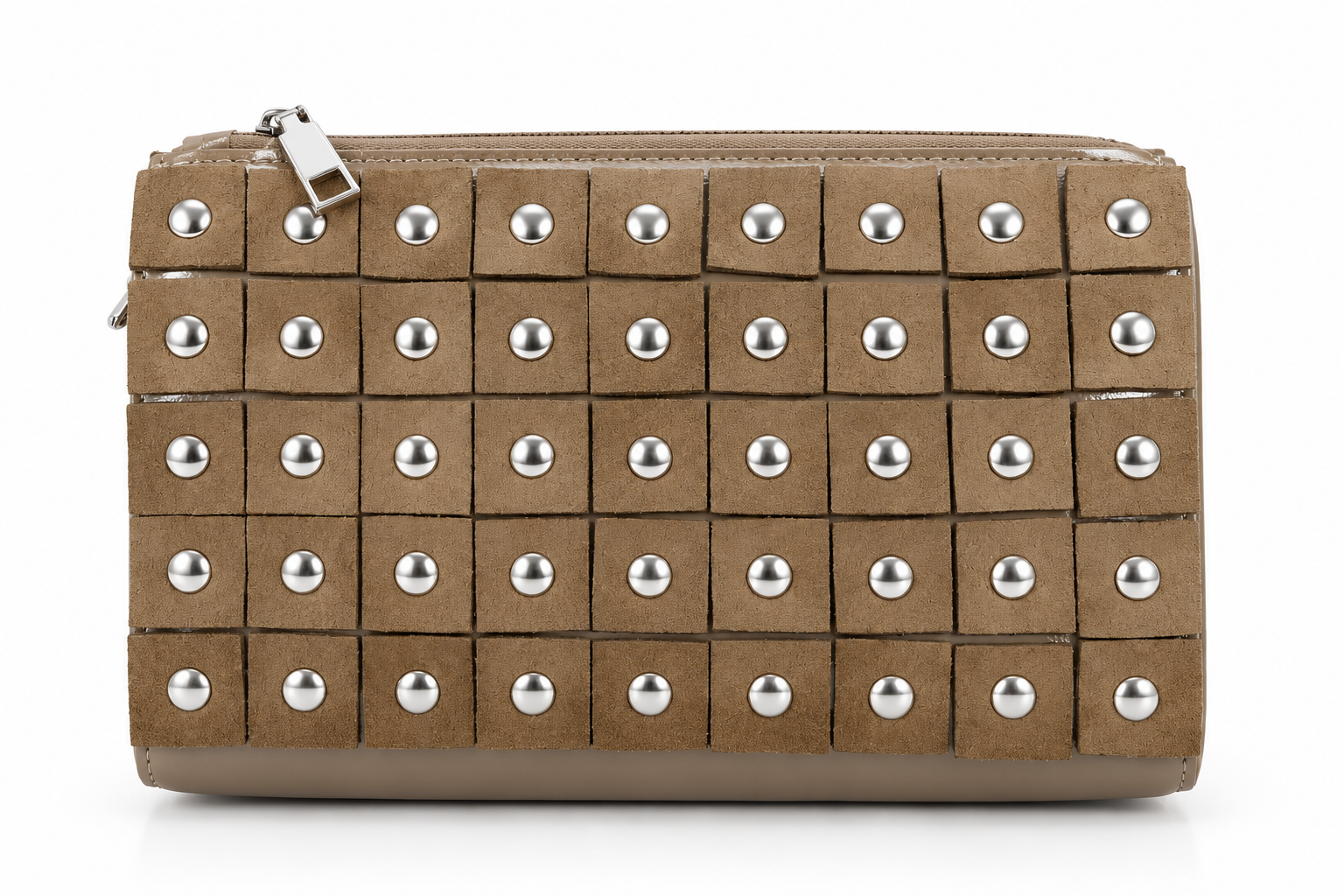 Bolso tachuelas kaki