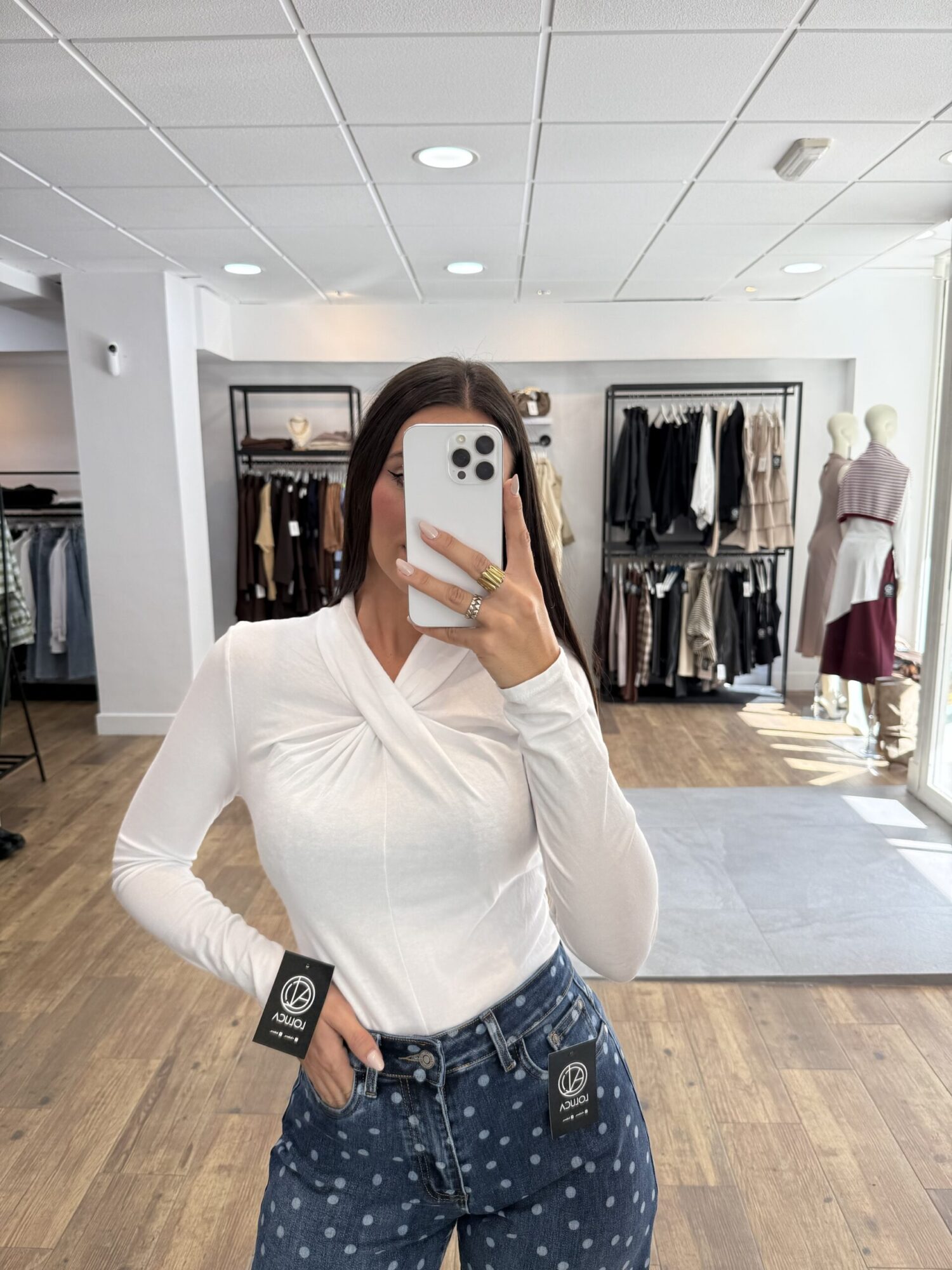 Camiseta cuello cruzado